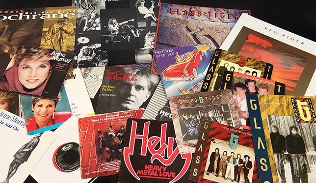 Some of the items found in the EMI collection. Photo by Dave Brown.